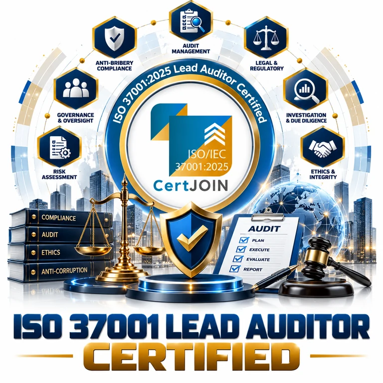Portada de ISO 37001 Lead Auditor